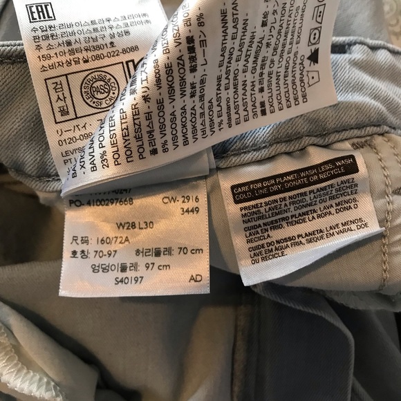 ⬇️Levi’s 535 Super Skinny Jeans Size W28 L30 - Picture 6 of 6